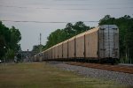 The tail end of the Auto Train passes through Folkston